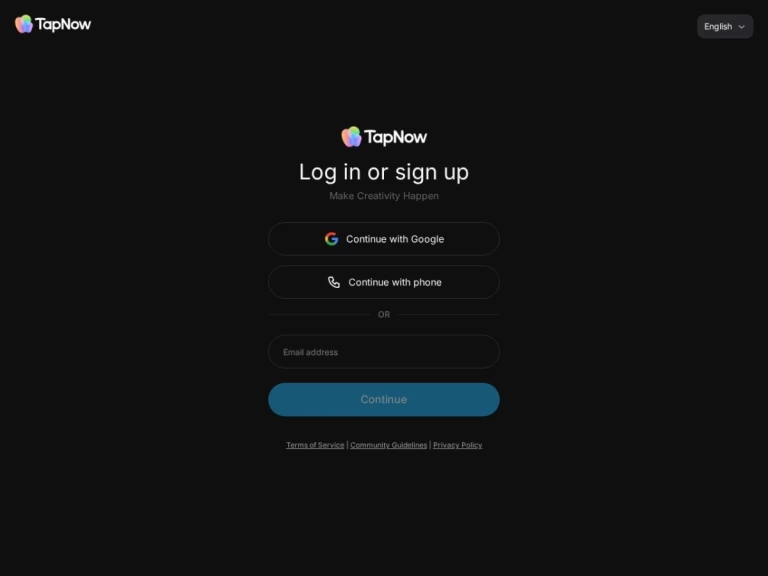 TapNow 产品图 1