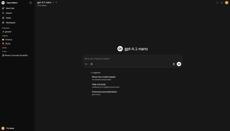 Open WebUI 产品图 1