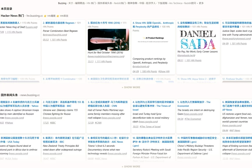 （新增）海外优质文章聚合导航